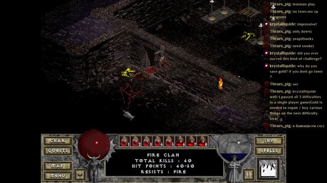 Diablo vanilla v 1.09 ironman Rogue Normal смотреть онлайн