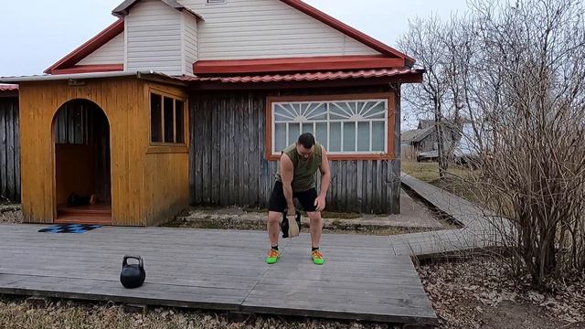 Толчок гири 42 кг 2 раза (по 1 разу каждой рукой) смотреть онлайн