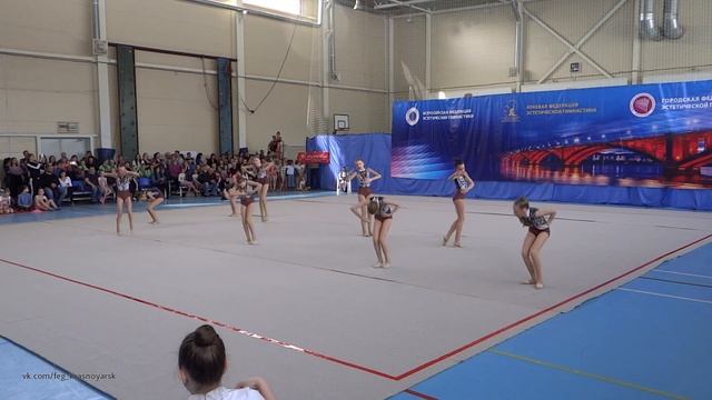 Открытое первенство города Красноярска по эстетической гимнастике команда Конфетки смотреть онлайн