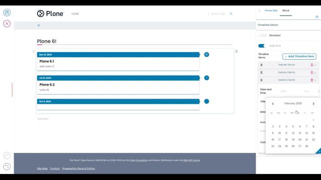 Volto Timeline Block (Plone 6) смотреть онлайн