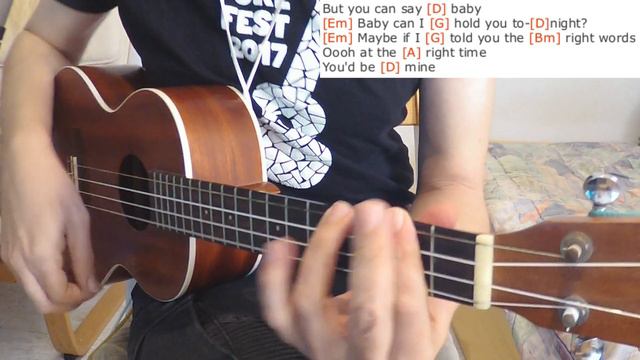 Baby can I hold you? - Tracy Chapman - Ukulele cover Play Along смотреть онлайн