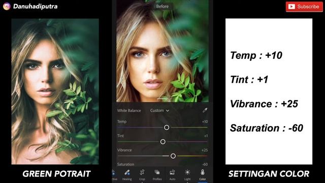 [Free Presets] GREEN POTRAIT TONES PRESETS - TUTORIAL LIGHTROOM MOBILE INDONESIA. смотреть онлайн