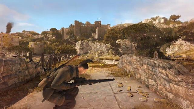 Деревня Битанти ☛ Sniper Elite 4 - часть 3 (Радист и снайпер) смотреть онлайн