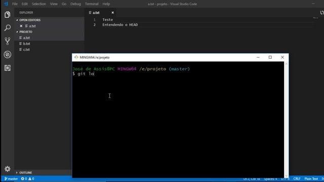 ? Curso GIT e GITHUB - Rastreando e recuperando versões anteriores do projeto (checkout) - #4 смотреть онлайн