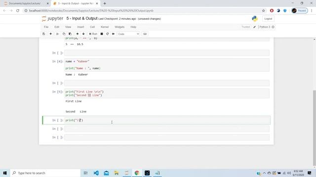 06 - Input & Output in Python with example - Python Basic Lecture - Ch 1 | Urdu / Hindi смотреть онлайн