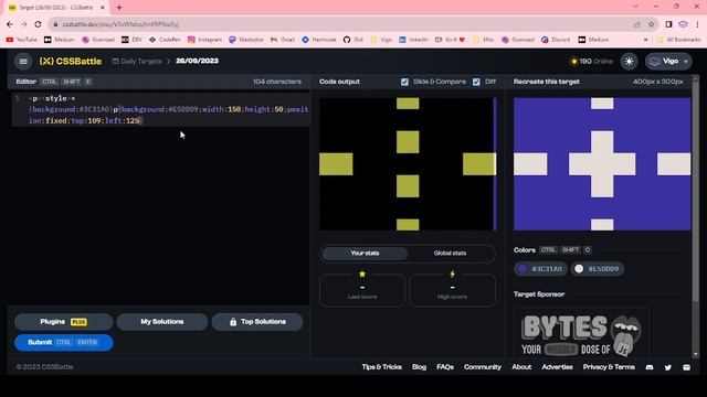 CSS Battle Solution | Daily Targets - 26th September 2023 | CSS3 | CSS Challenge смотреть онлайн