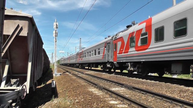 Электровоз ЧС7-276 с поездом № 004 Белгород - Москва смотреть онлайн