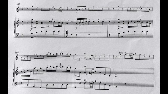 Mozart - Oboe Concerto, 1st Mov. (piano accompniment) смотреть онлайн