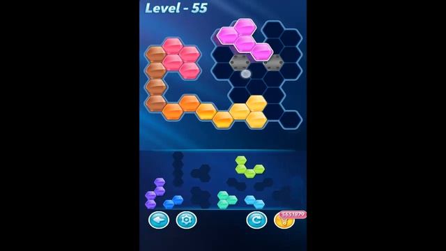 Block! Hexa Puzzle - Premium Hero Level 55 Gameplay смотреть онлайн