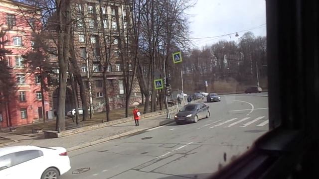 Трамвай "3318 по 21" Петербурга 11-***: ЛМ-99К 3318 по №21 (07.04.21) смотреть онлайн