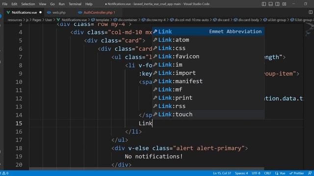 Laravel 10 Inertia & Vue 3 CRUD Application -37- (Make Notification as Read) | Moroccan Darija смотреть онлайн