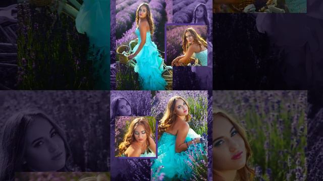 LAVENDER FIELD ON SUNSET PHOTOSHOOT IN NATURAL EVENING LIGHT смотреть онлайн
