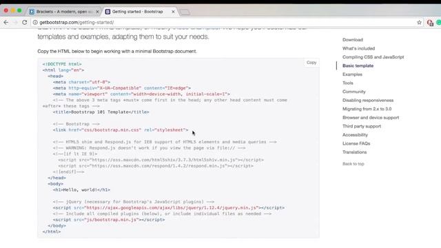 Bootstrap Tutorial Getting Started | Part 01 смотреть онлайн