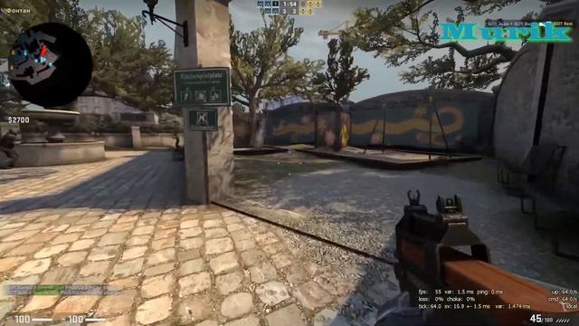 Counter strike Global Offensive 2018 разминка с ботами смотреть онлайн