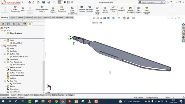 Análisis De Fatiga En Ornitóptero De Dune | SOLIDINDUSTRY