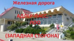 Железная дорога Адлер-Пасс. - Сочи - Лоо  (вид из окна поезда, западая сторона) (СКЖД)