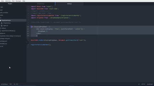 Create a Dropdown Menu using ReactJS смотреть онлайн