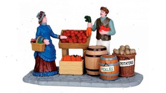 Настольная композиция Продавец овощей (Lemax) обзор 53215-lemax производитель LEMAX (Нидерланды)