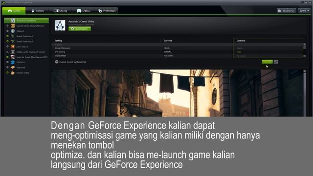 [NVIDIA GeForce Experience] #1 optimize your game смотреть онлайн