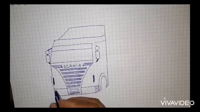 Фура рисунок свойми руками смотреть онлайн