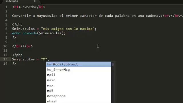 PHP - Funciones de Cadenas - ucwords смотреть онлайн