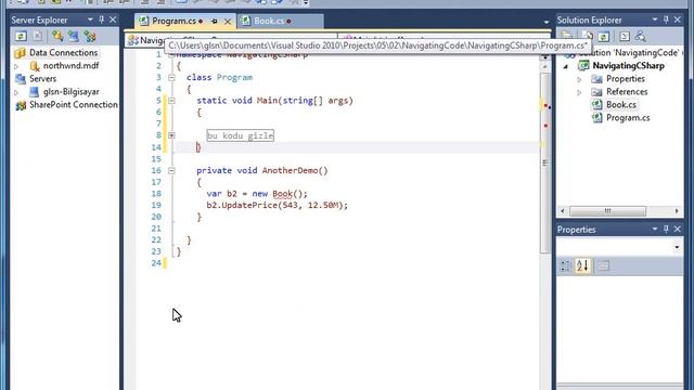 ÇİZGİ TAGEM - Visual Studio 2010 Temelleri(05-02) - Kod içinde Dolaşma смотреть онлайн