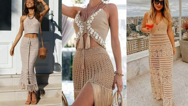 МОДНАЯ ВЯЗАНАЯ КРЮЧКОМ ОДЕЖДА? ИДЕИ ЛЕТНИХ ОБРАЗОВ?ВЯЗАНИЕ КРЮЧКОМ смотреть онлайн