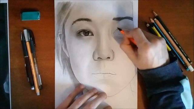 Гон Хё Чжин /Gong Hyo Jin (drawing Timelapse)