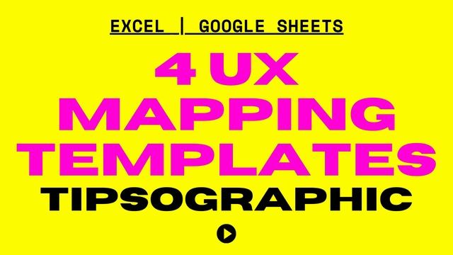 UX Mapping Templates for Excel & Google Sheets ► Free Download смотреть онлайн