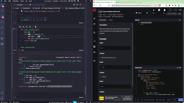 Python Learning to Code - Live Stream - CodeWars смотреть онлайн