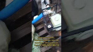 Установка и подключение мотопомпы на скважину диаметром 90 мм.