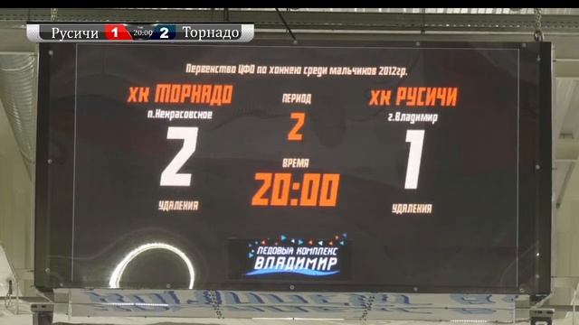 ХК "Русичи" г.Владимир 2012 г.р. - ХК "Торнадо" Некрасовский МР 2012 г.р. смотреть онлайн