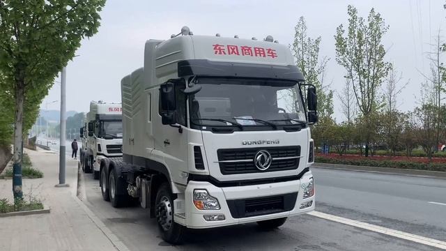 Factory Dongfeng 440hp High quality 6~7 ton CNG\LNG Gas Tractor Trucks смотреть онлайн