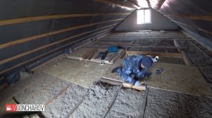 Проем на 2 этаж Полы на мансардном этаже из ОСБ