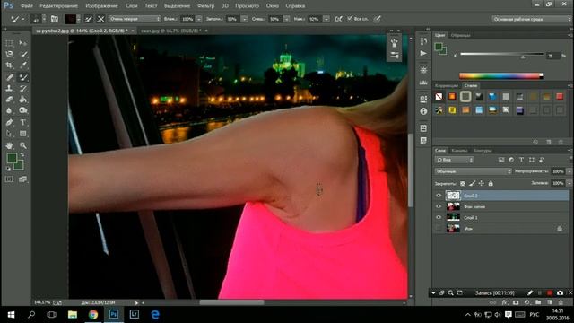 Замена фона за окном автомобиля photoshop смотреть онлайн