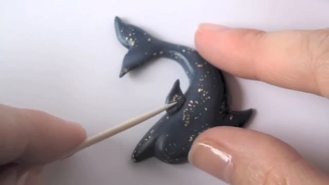 Faux Lapis Lazuli Dolphin Pendant - Polymer Clay Tutorial смотреть онлайн
