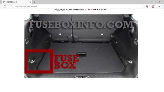 2021 Fiat 500L Fuse Box Info | Fuses | Location | Diagrams | Layout смотреть онлайн
