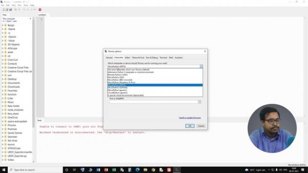 ESP32 MicroPython | Installing MicroPython on ESP32 | Thonny IDE  [PART 1]