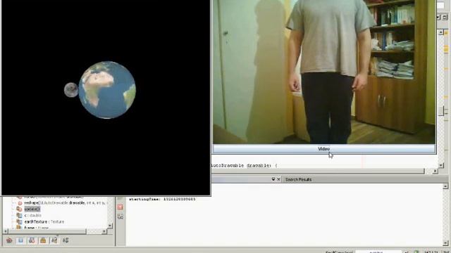 Using Motion Detection to interact with JOGL meshes (Java) смотреть онлайн