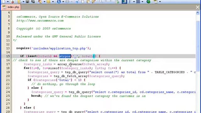 osCommerce Categories Content (Part 1) - remove unsed codes смотреть онлайн