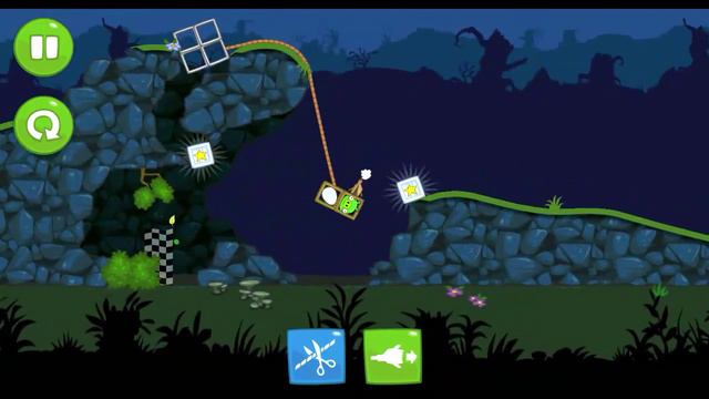 3 звезды Bad Piggies (13-20, Flight in the Night) смотреть онлайн