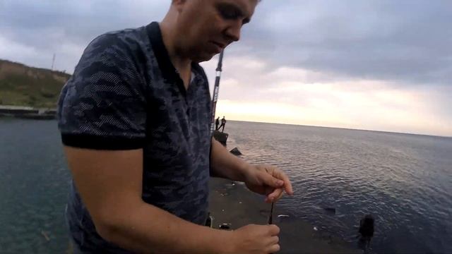 Осенний сарган ломает удочки/Рыбалка на Черном море смотреть онлайн