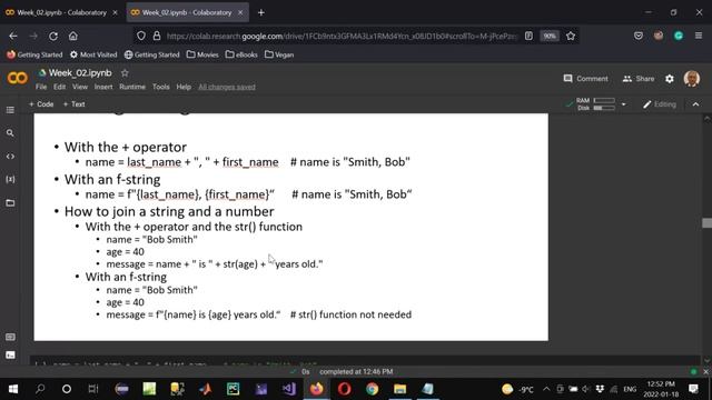 Week 02 Python Lecture 12 14 смотреть онлайн