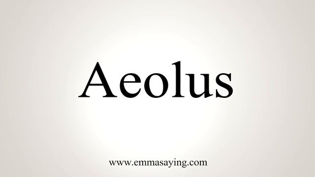 How To Say Aeolus смотреть онлайн