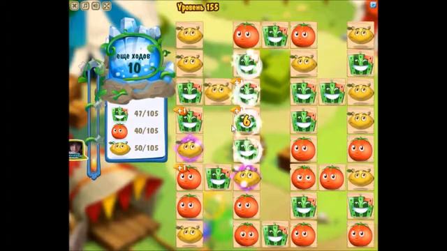 Как пройти 155 уровень в игре "Магическая Кухня 2" смотреть онлайн