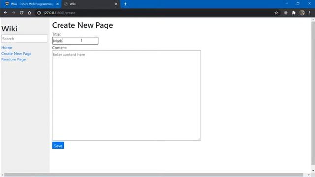 Project1 Wiki - CS50’s Web Programming with Python and JavaScript 2020 смотреть онлайн