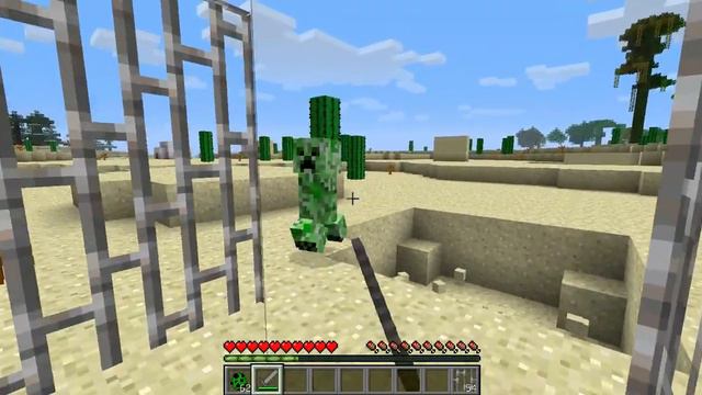 Minecraft Щит против мобов. смотреть онлайн