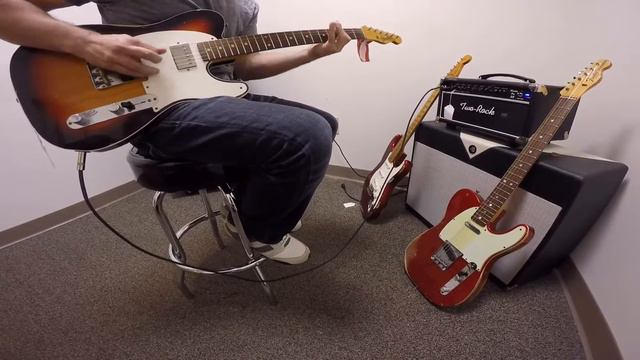 Fender Custom Shop Esquire Custom into Two Rock Studio Pro 35 смотреть онлайн