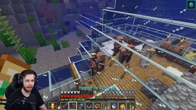 Building A Super Emerald Farm In Hardcore Minecraft смотреть онлайн