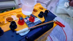 Обслуживание АКБ.  Замена электролита.